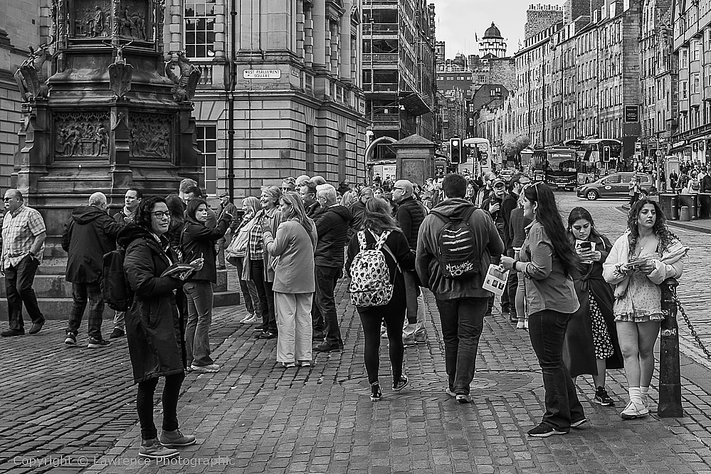 West Parliament Square, The High Street (Royal Mile) Edinburgh, Scotland